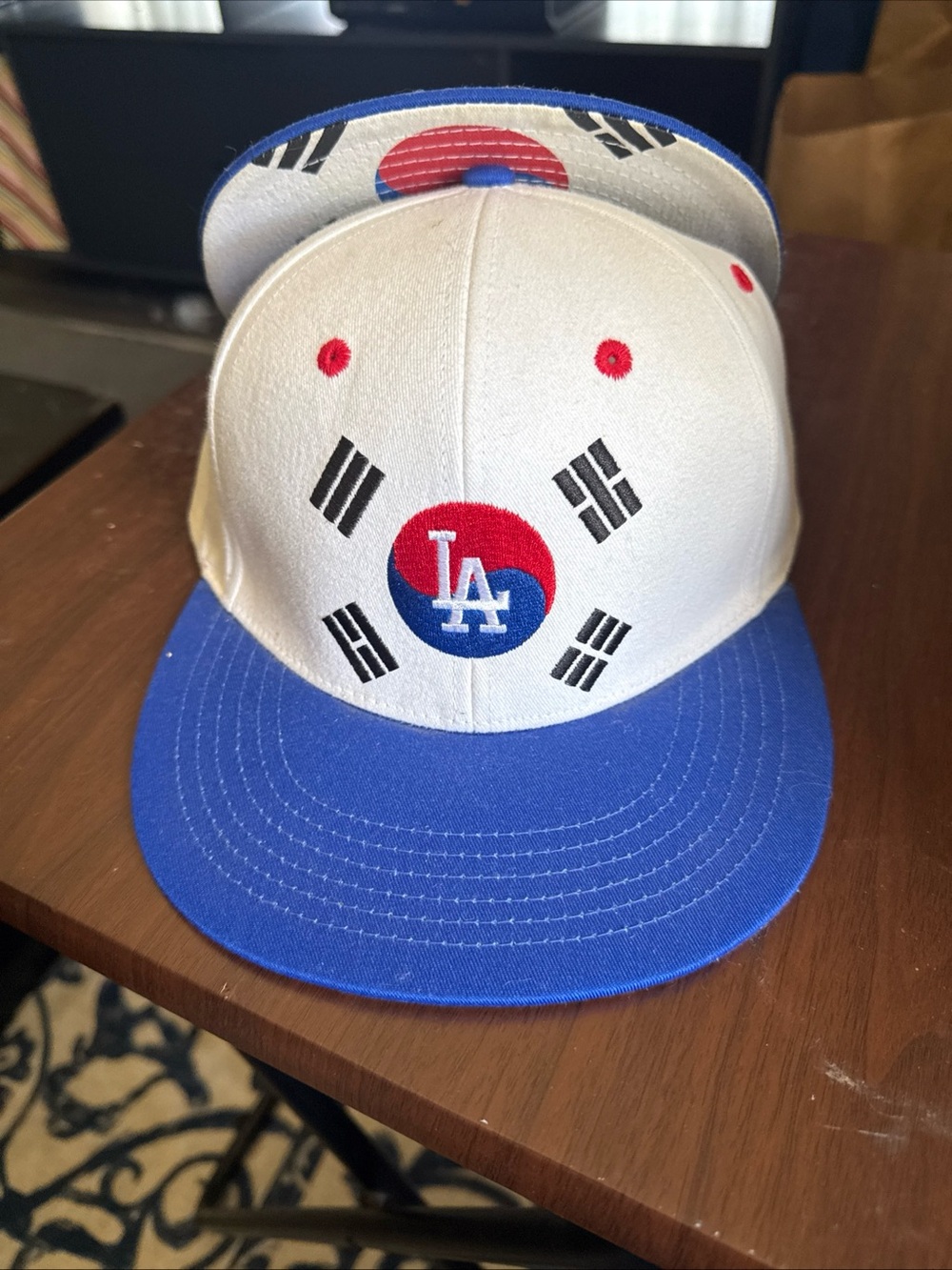 Dodgers MLB Korean heritage night baseball SnapBack cap hats 2019